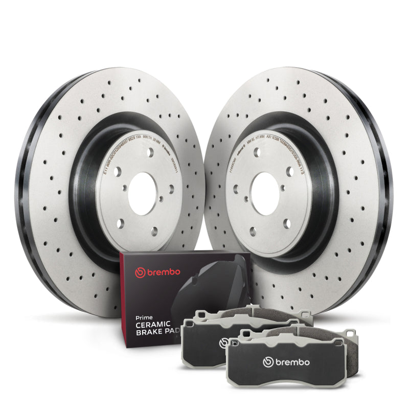 Brembo OE 88-91 BMW 325iX Rear Disc Brake Kit-Brake Rotors - OE-Grocery Getter Performance