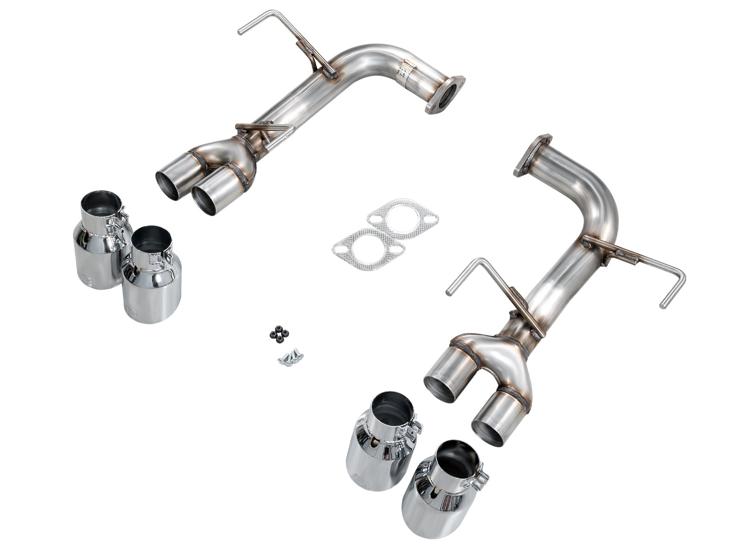 AWE Track Edition Axleback Exhaust for VB Subaru WRX - Chrome Silver Tips