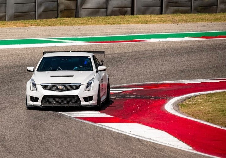 Cadillac ATS-V Carbon Fiber Front Wind Splitter 2016-2019 (with Carbon Package)-Front Wind Splitter-Grocery Getter Performance