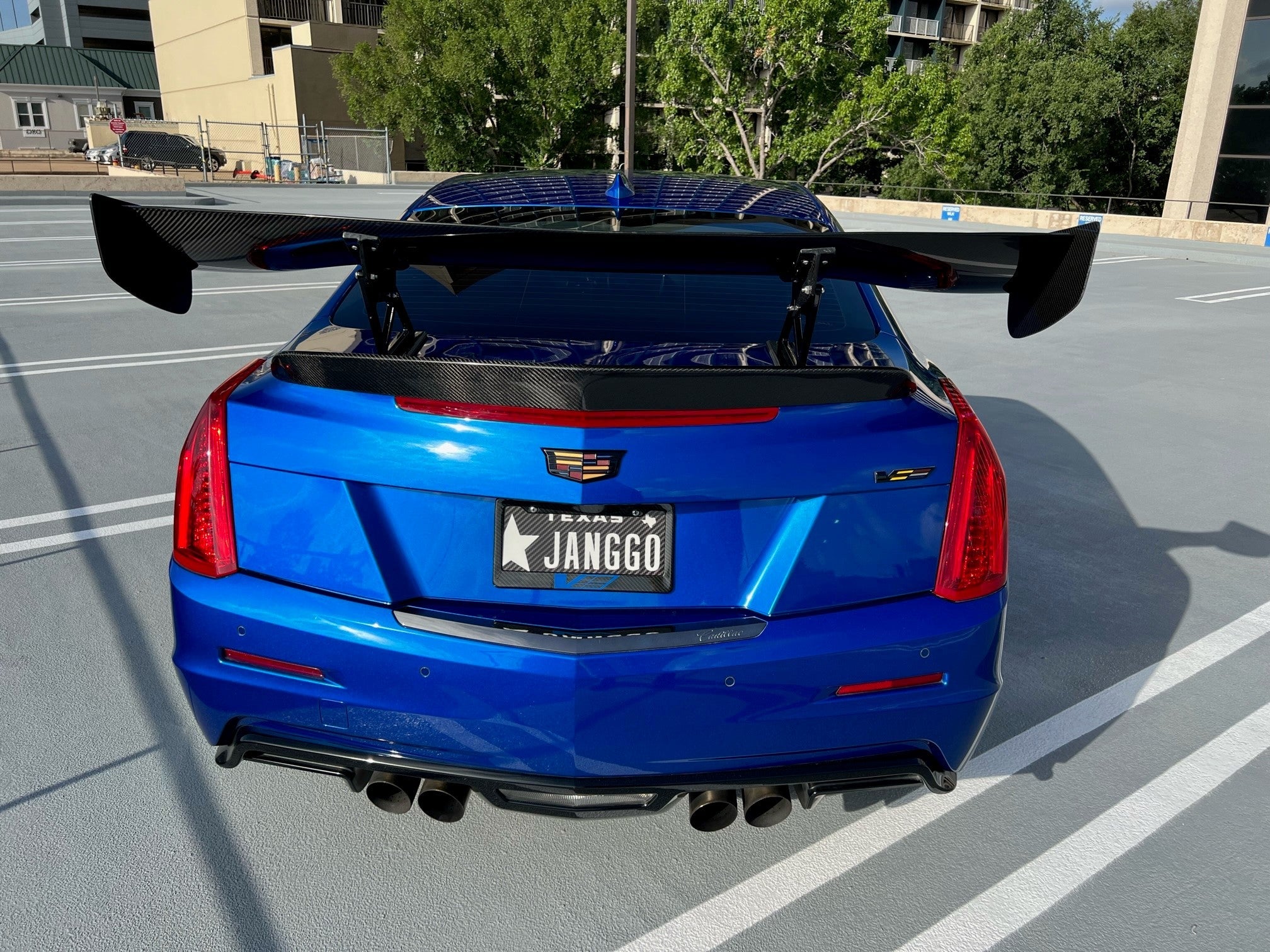 Cadillac ATS-V GTC300 Carbon Fiber Adjustable Wing 2016-2019-GTC-300 Wing-Grocery Getter Performance