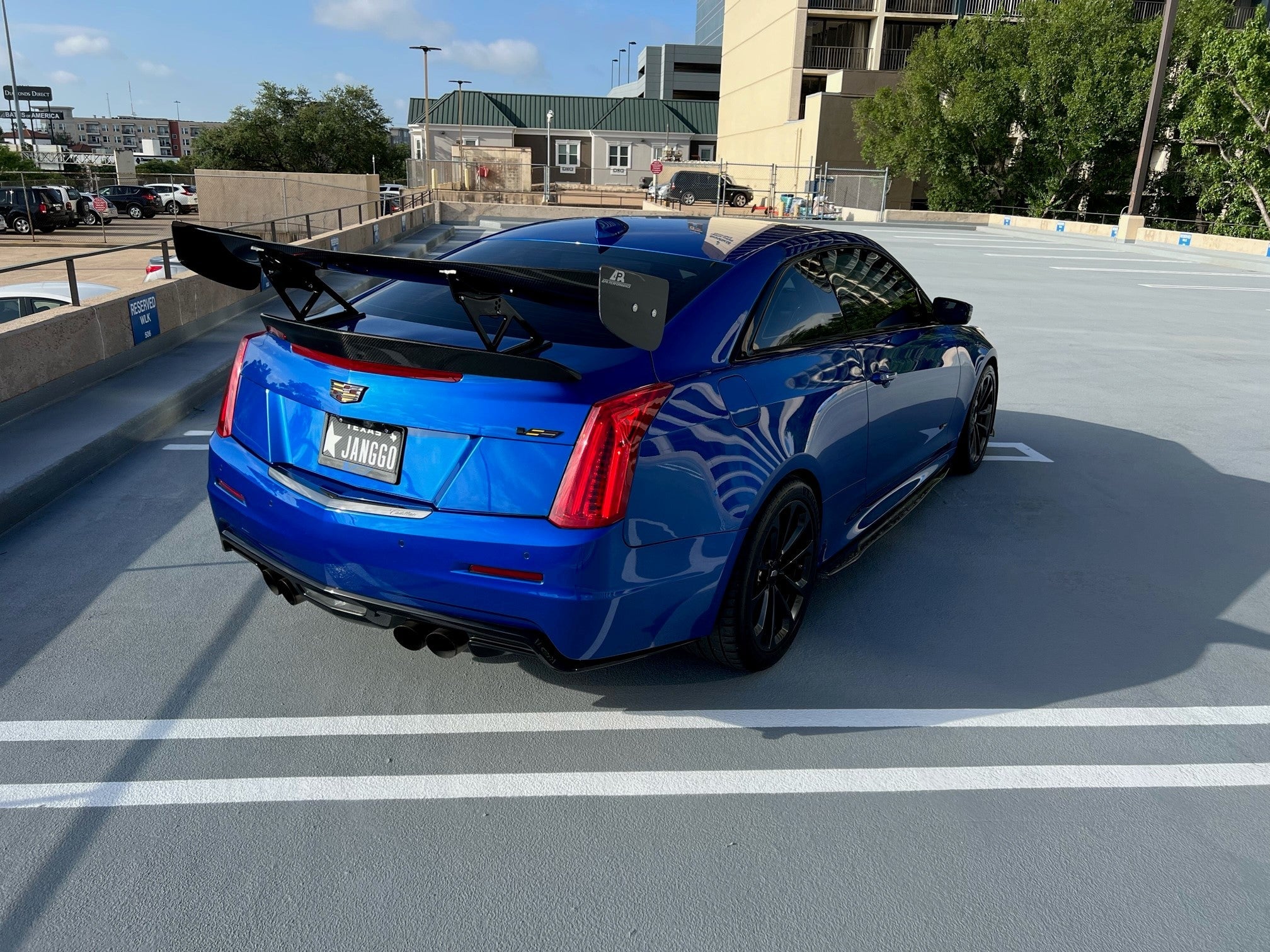 Cadillac ATS-V GTC300 Carbon Fiber Adjustable Wing 2016-2019-GTC-300 Wing-Grocery Getter Performance
