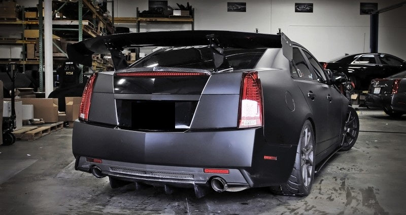 Cadillac CTS-V Sedan GTC500 Carbon Fiber Adjustable Wing 2008 - 2015-GTC-500 Wing-Grocery Getter Performance