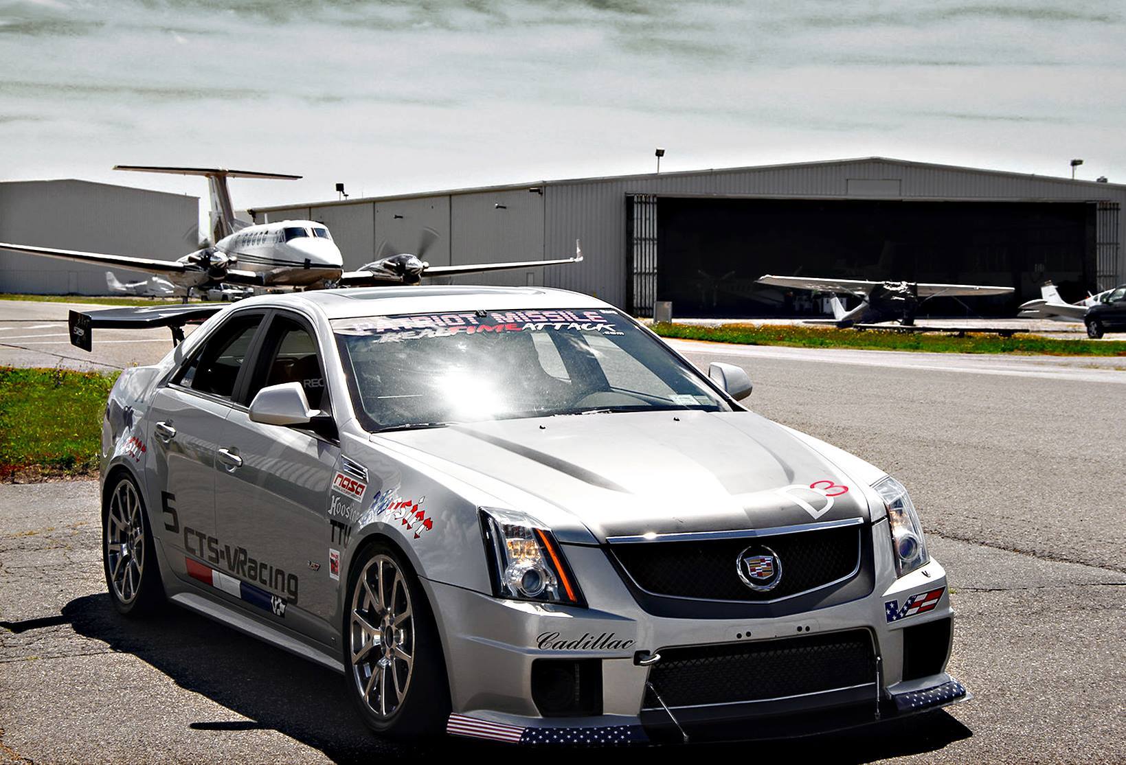 Cadillac CTS-V Sedan GTC500 Carbon Fiber Adjustable Wing 2008 - 2015-GTC-500 Wing-Grocery Getter Performance