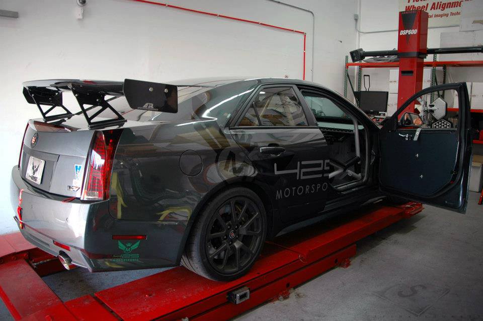 Cadillac CTS-V Sedan GTC500 Carbon Fiber Adjustable Wing 2008 - 2015-GTC-500 Wing-Grocery Getter Performance