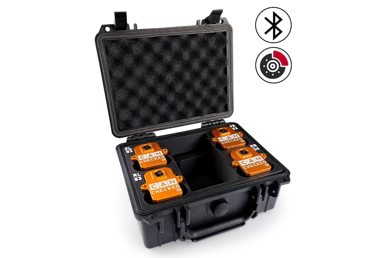 CANchecked BMB04 Brake Temperature Monitoring Set - Bluetooth and Charging Box-Brakes-Grocery Getter Performance