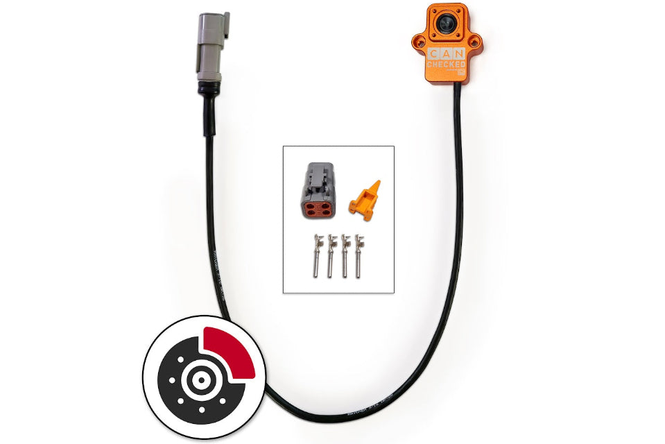 CANchecked BMC01 Brake Temperature Single Replacement Monitor - Wired-Brakes-Grocery Getter Performance