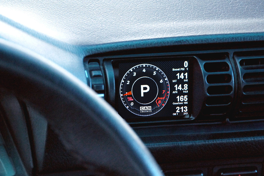 CANchecked E30 M3 / 3-Series MFD28 Multi Function Display | 2.8" Gen2 (LHD)-Interior-Grocery Getter Performance