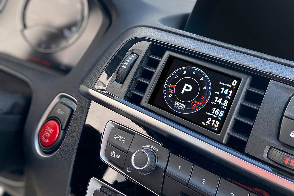 CANchecked F8X / F3X / F2X MFD28 Multi Function Display | 2.8" Gen2 (LHD)-Interior-Grocery Getter Performance