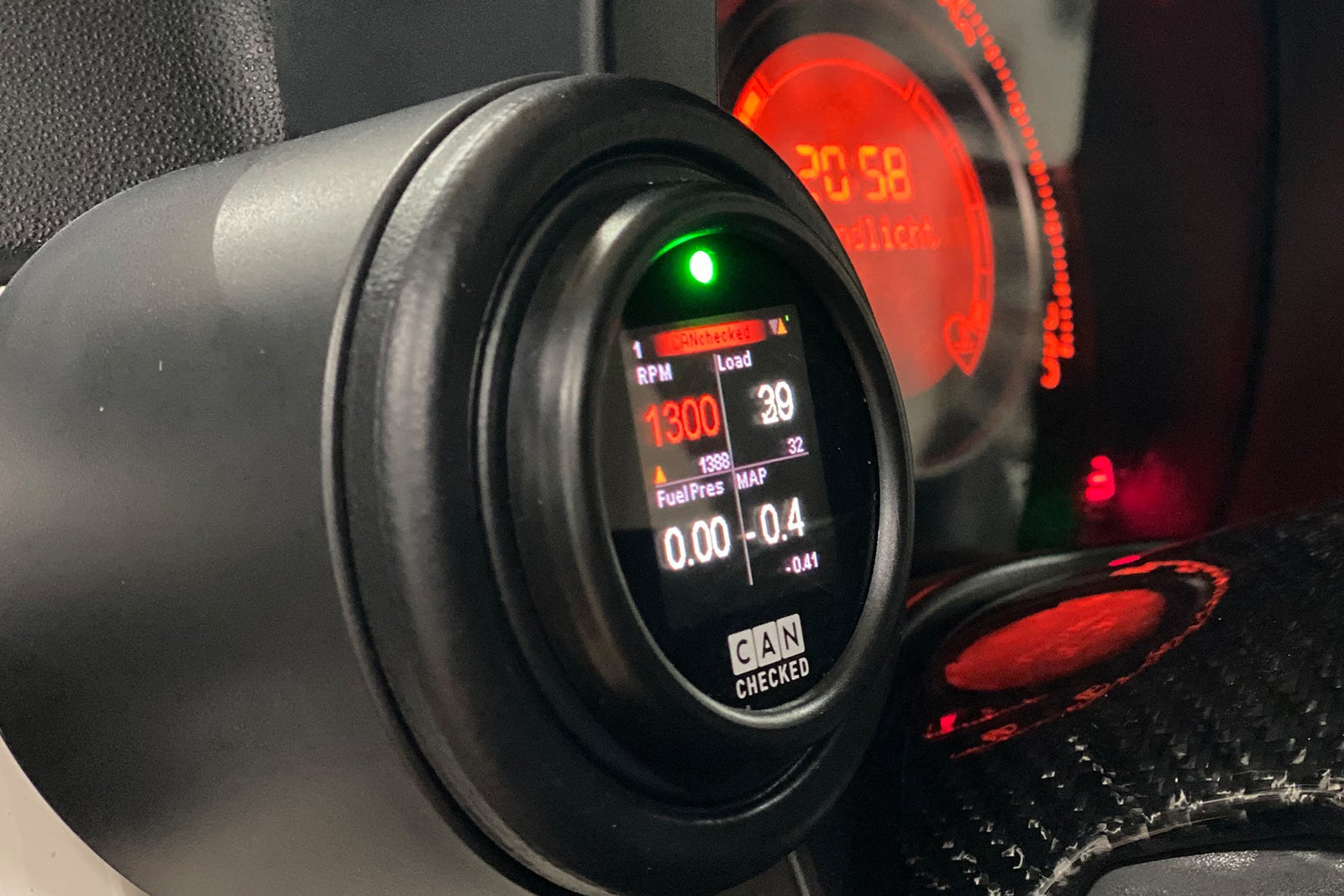 CANchecked Fiat 595 Abarth MFD15 Multi Function Display | 1.5" Gen2 (LHD/RHD)-Interior-Grocery Getter Performance