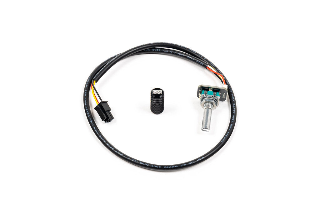 CANchecked Rotary Turnknob with Black Cover for MFD15 Display-Interior-Grocery Getter Performance