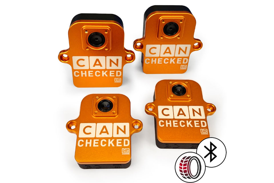 CANchecked TMB04 Tire Temperature Monitoring Set - Bluetooth and Charging Box-Wheels-Grocery Getter Performance
