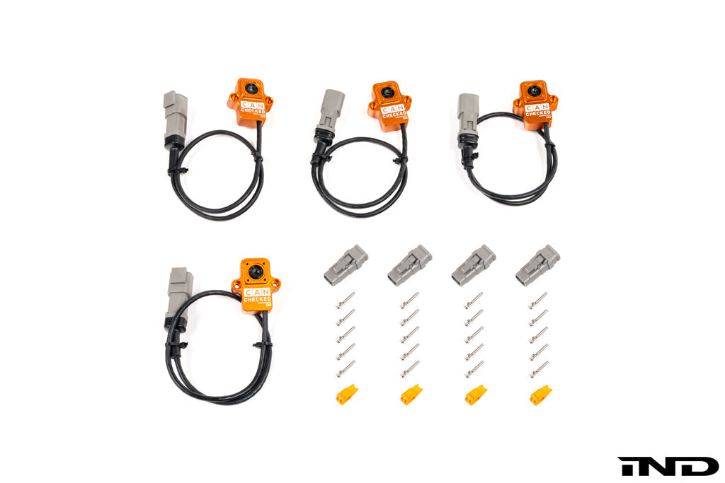 CANchecked TMC04 Tire Temperature Monitoring Set - Wired-Wheels-Grocery Getter Performance