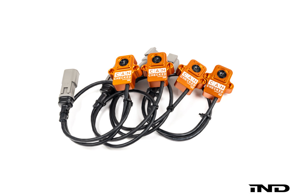 CANchecked TMC04 Tire Temperature Monitoring Set - Wired-Wheels-Grocery Getter Performance