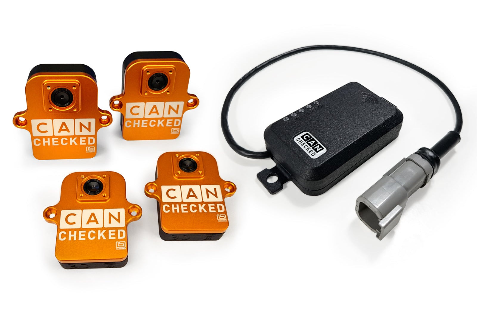 CANchecked TMU04 Tire Temperature Monitoring Set - Wireless and Charging Box-Wheels-Grocery Getter Performance