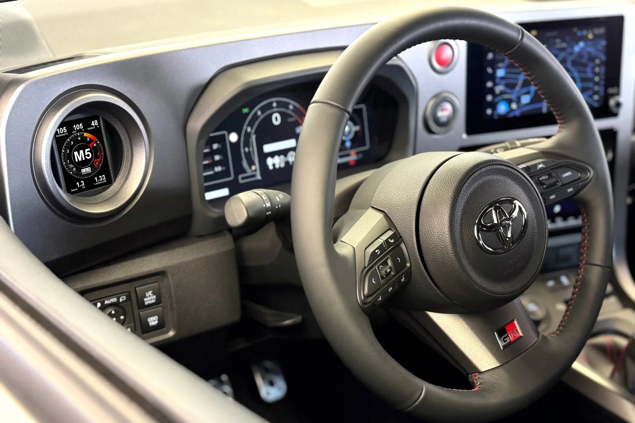 CANchecked Toyota XP210 GR Yaris 2024+ / ZN8 GR86 MFD28 Multi Function Display | 2.8" Gen2 (LHD/RHD)-Interior-Grocery Getter Performance