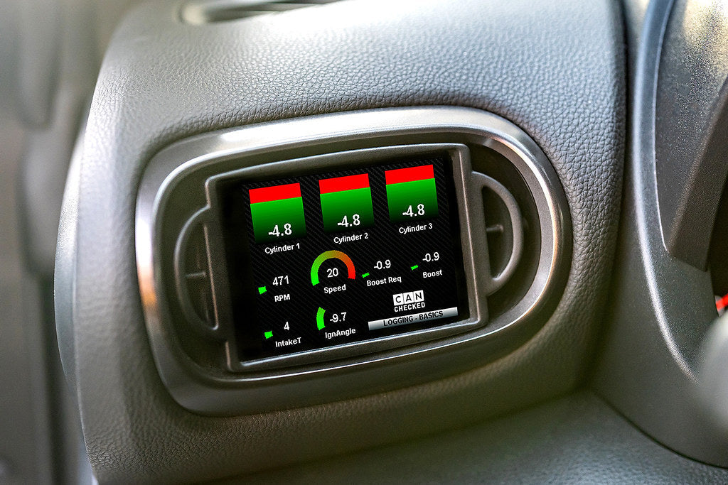 CANchecked Toyota XP210 Yaris MFD32 Multi Function Display | 3.2" Gen2 (LHD) - For Standalone ECU-Interior-Grocery Getter Performance