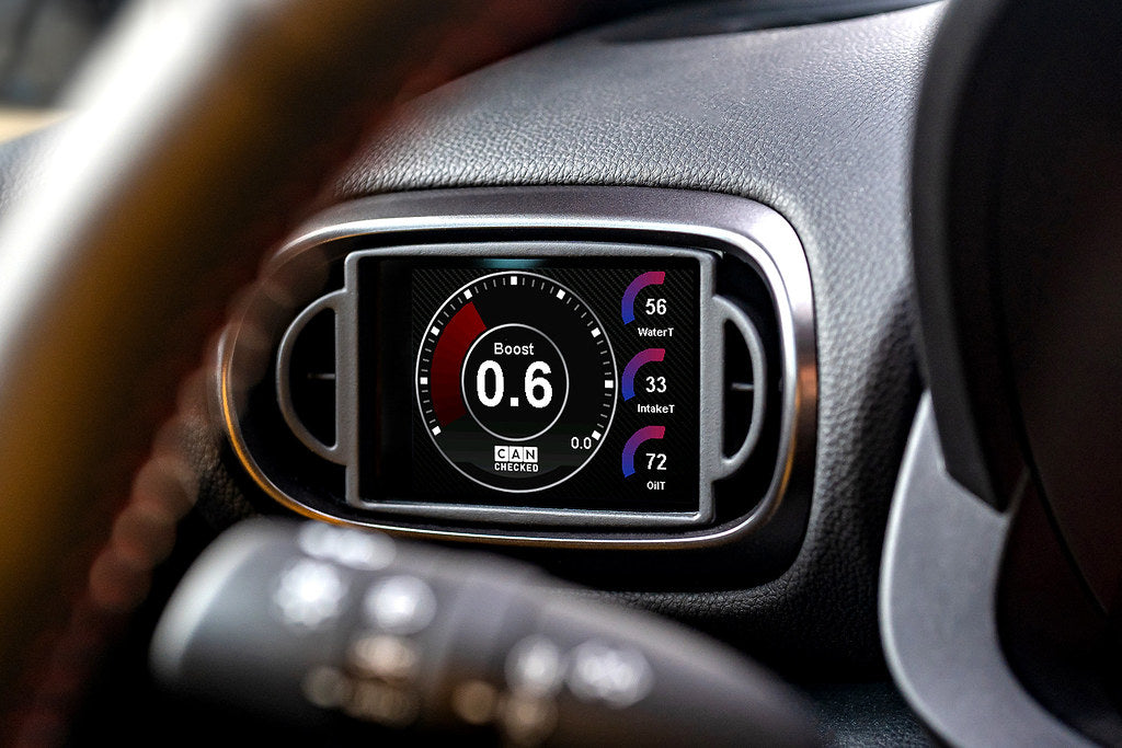CANchecked Toyota XP210 Yaris MFD32 Multi Function Display | 3.2" Gen2 (LHD) - For Standalone ECU-Interior-Grocery Getter Performance