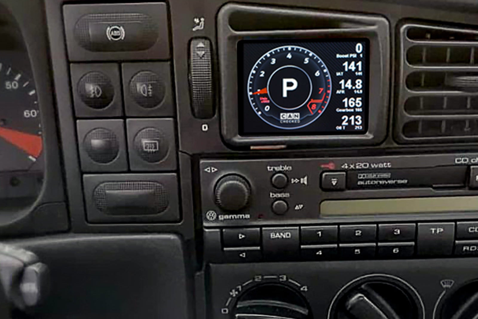 CANchecked VW Corrado Facelift MFD28 Multi Function Display | 2.8" Gen2 (LHD)-Interior-Grocery Getter Performance