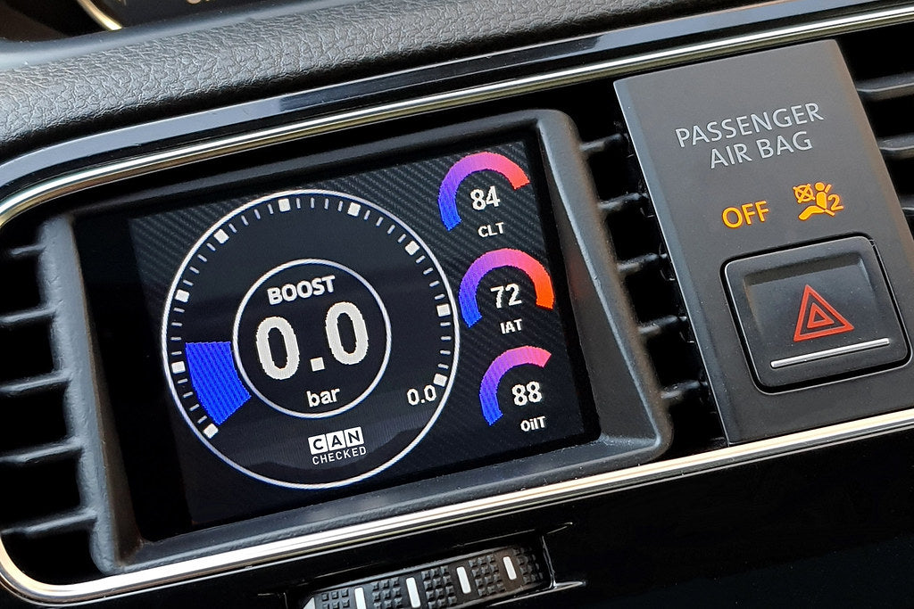 CANchecked VW MK3 Scirocco Facelift MFD28 Multi Function Display | 2.8" Gen2 (LHD)-Interior-Grocery Getter Performance