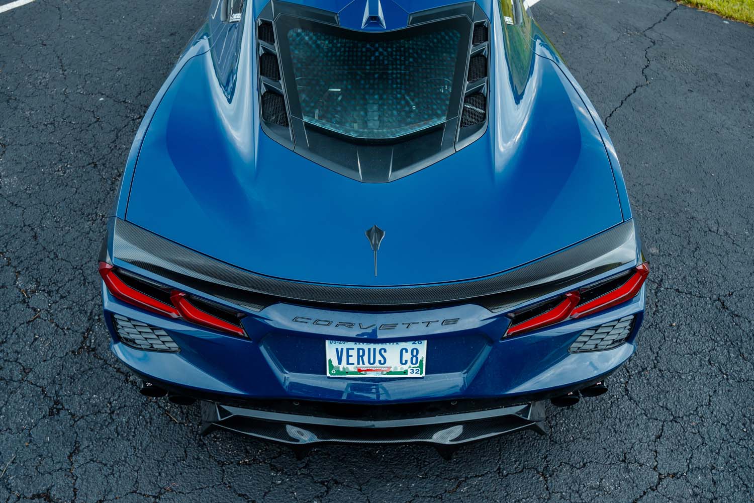 Carbon Ducktail Rear Spoiler - Corvette Stingray (C8)-Grocery Getter Performance