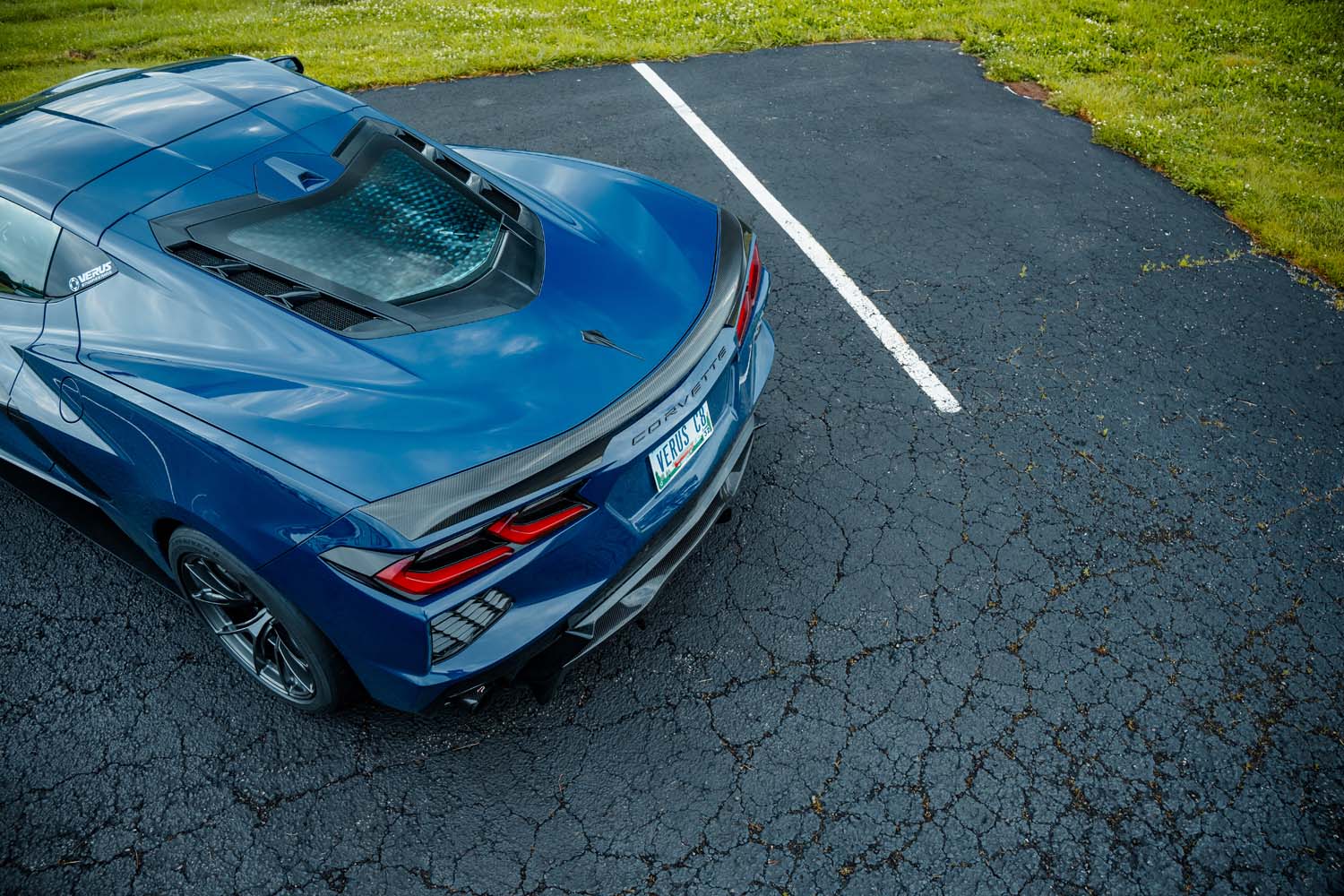 Carbon Ducktail Rear Spoiler - Corvette Stingray (C8)-Grocery Getter Performance