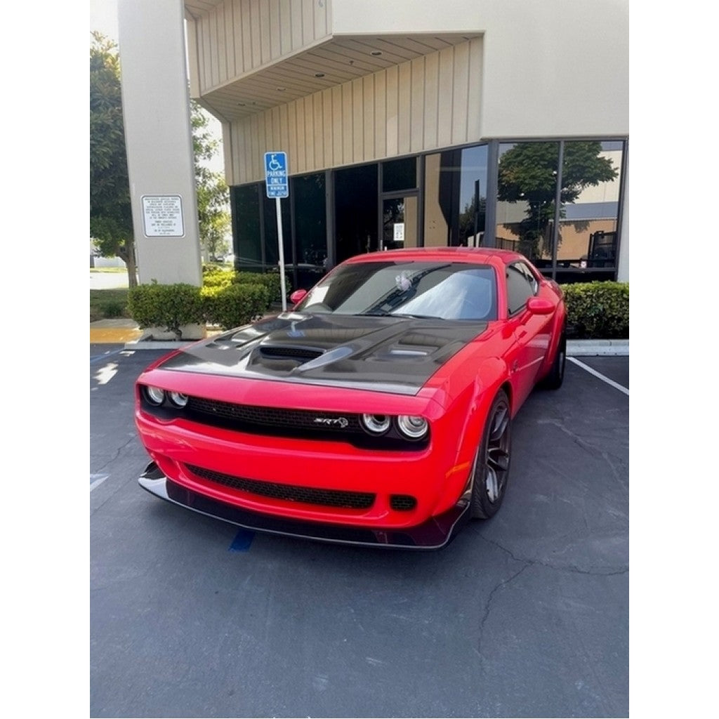 Carbon Fiber Dodge Challenger Hellcat Front Airdam / Lip 2015-2023-Front Air Dam-Grocery Getter Performance