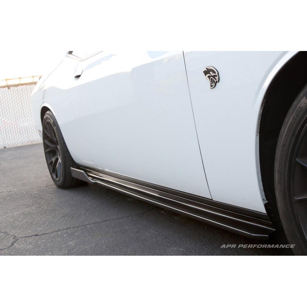 Carbon Fiber Dodge Challenger Hellcat Side Rocker Extension 2015-2023 Challenger hellcat-Side Rocker Extensions-Grocery Getter Performance