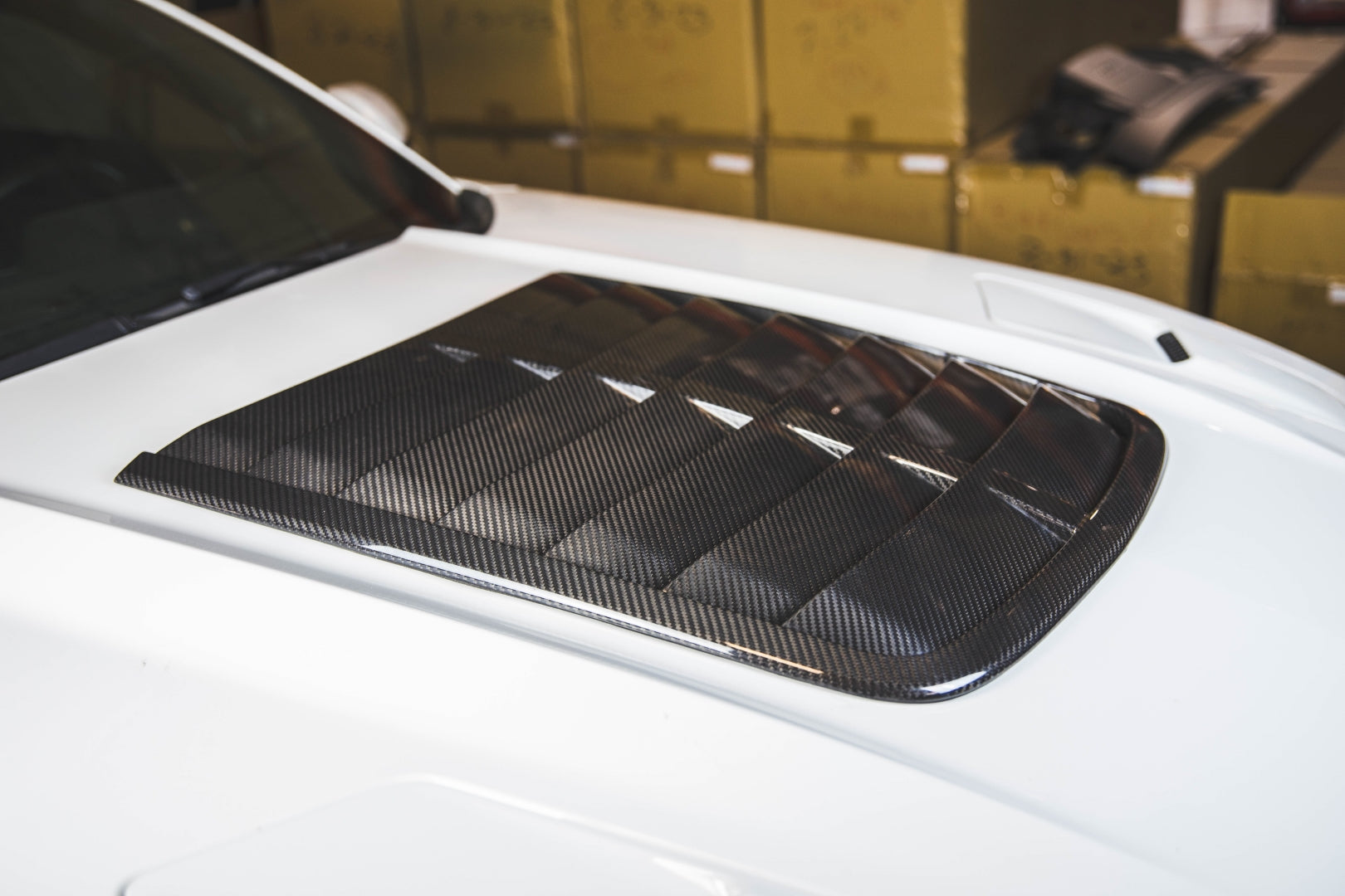 Carbon Fiber Ford Mustang Hood Vent 2015 - 2017-Hood Vent-Grocery Getter Performance
