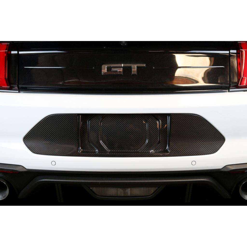 Carbon Fiber Ford Mustang License Plate Backing 2018-2023-License plate backing-Grocery Getter Performance