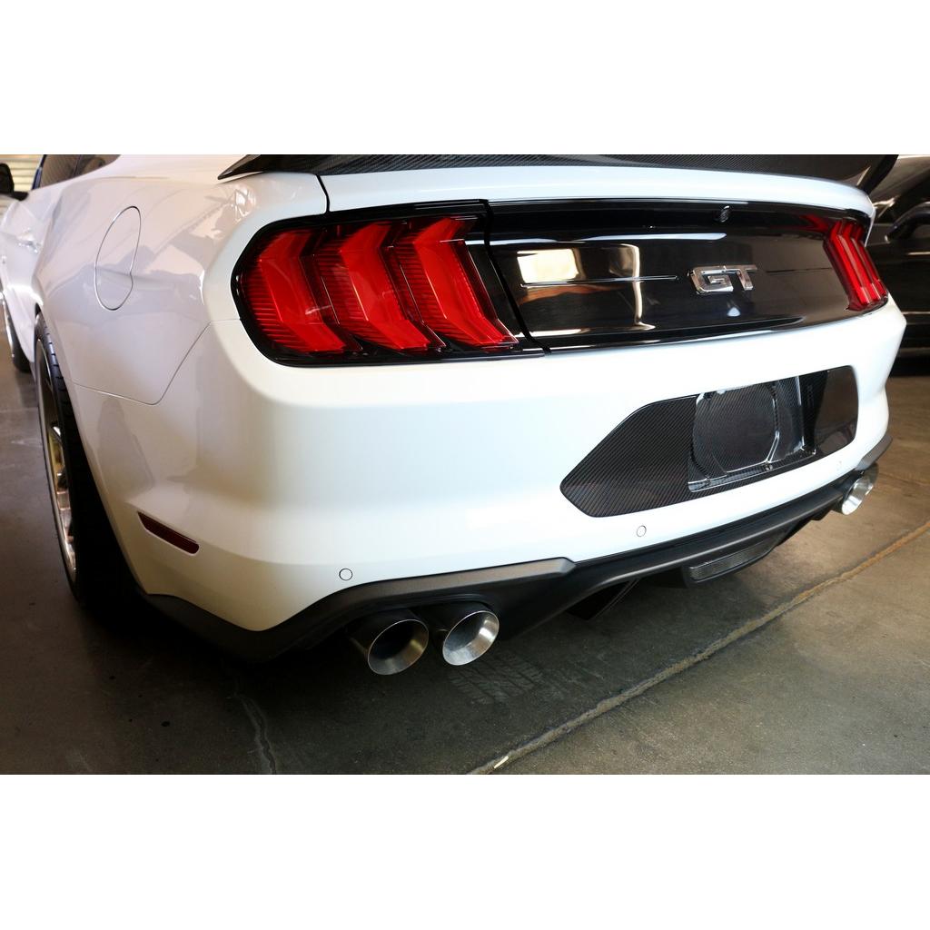 Carbon Fiber Ford Mustang License Plate Backing 2018-2023-License plate backing-Grocery Getter Performance