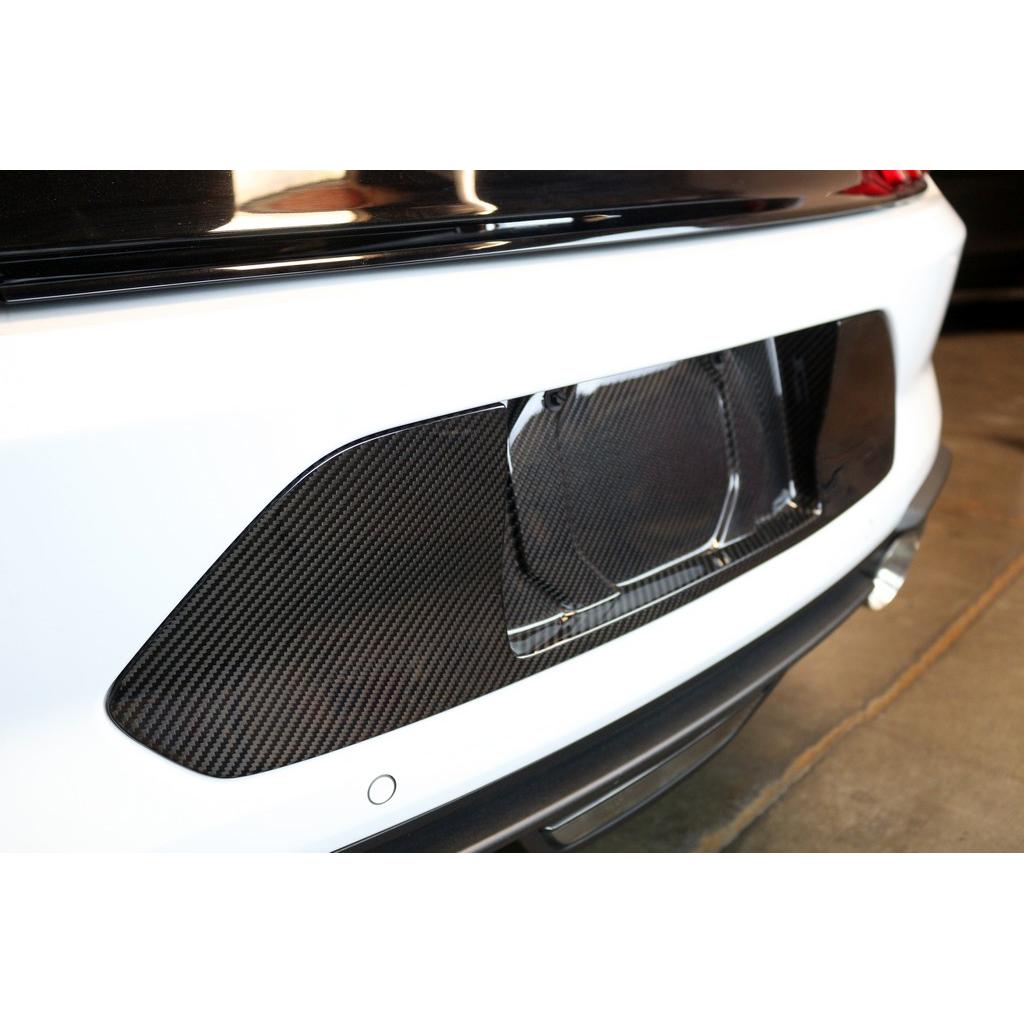 Carbon Fiber Ford Mustang License Plate Backing 2018-2023-License plate backing-Grocery Getter Performance