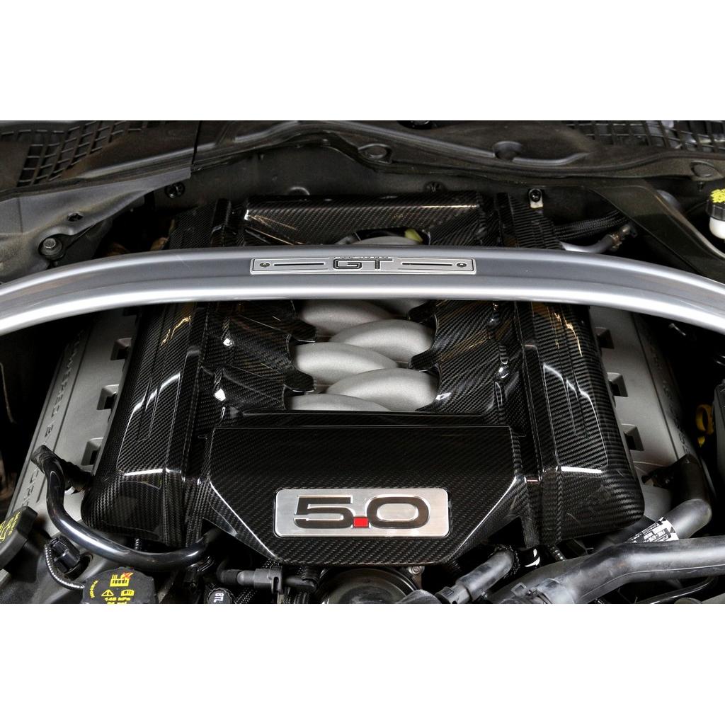 Carbon Fiber Ford Mustang S550 GT 5.0 Engine Cover 2015-2017-Engine Bay Enhancement-Grocery Getter Performance