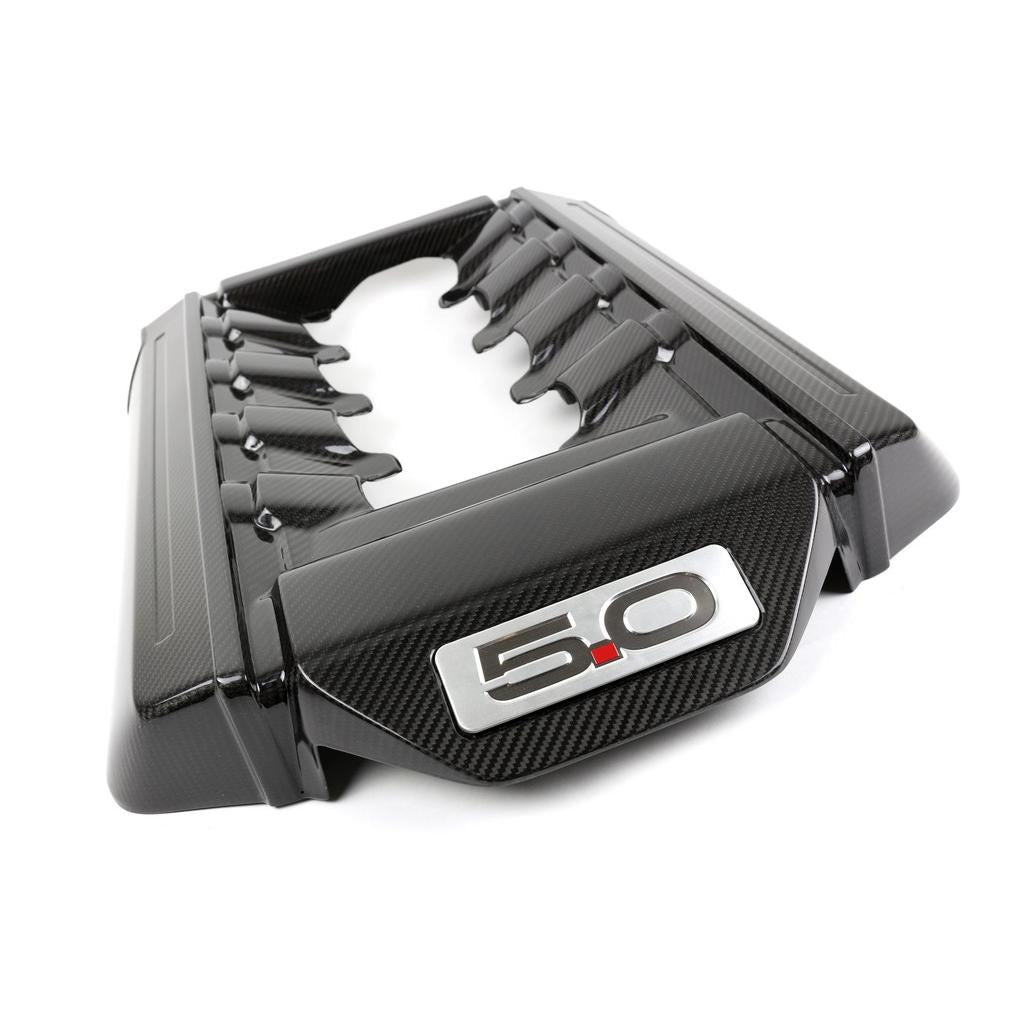 Carbon Fiber Ford Mustang S550 GT 5.0 Engine Cover 2015-2017-Engine Bay Enhancement-Grocery Getter Performance