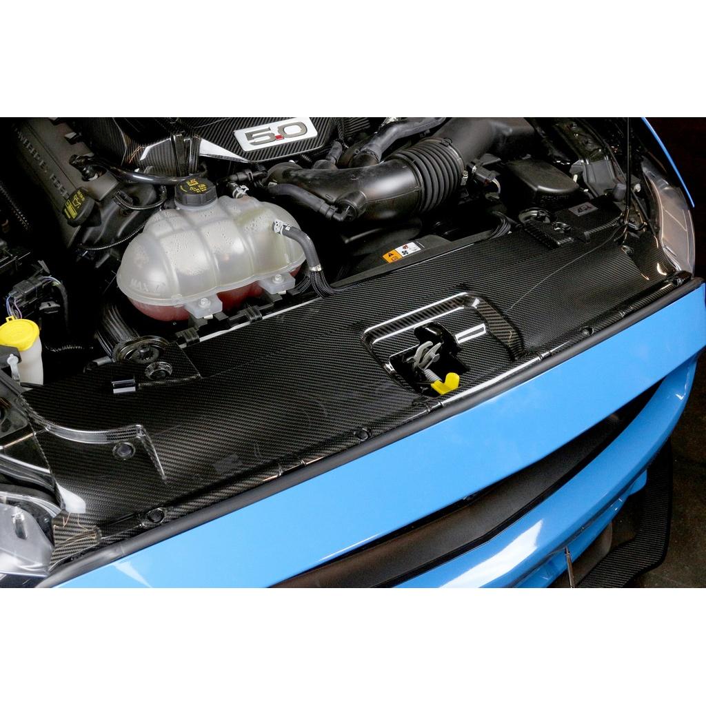 Carbon Fiber Ford Mustang S550 GT 5.0 Radiator Cooling Plate 2015-2017-Cooling Plate-Grocery Getter Performance