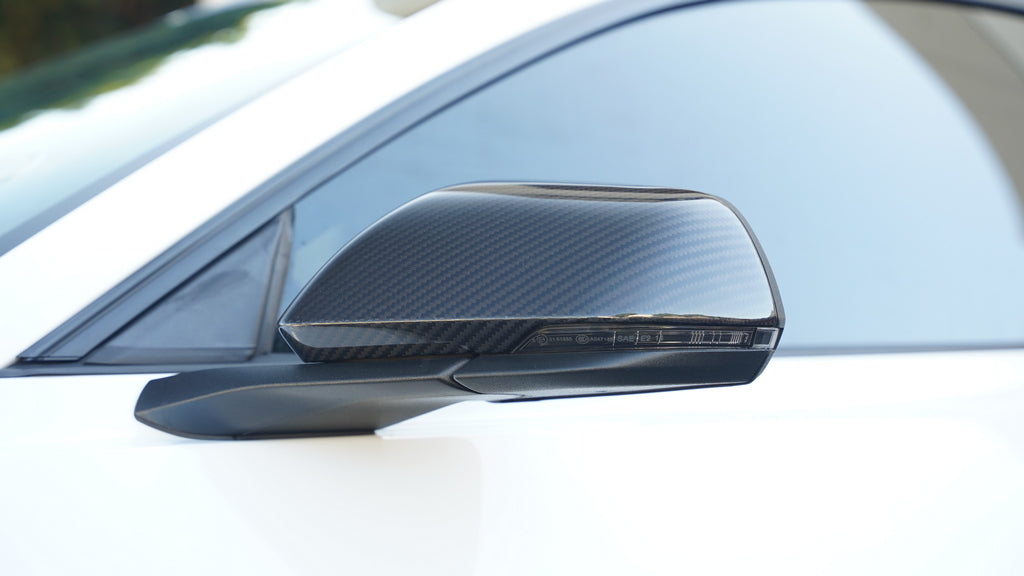 Carbon Fiber Ford Mustang S550 / S650 / GT350 / GT500 Replacement Mirrors 2015-2025-Mirror Covers-Grocery Getter Performance