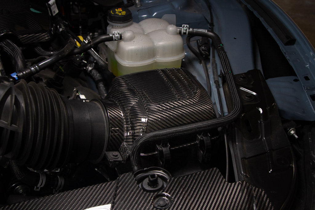 Carbon Fiber Ford Mustang S650 Dark Horse Intake Box Top Cover 2024 - Current-Cooling Plate-Grocery Getter Performance