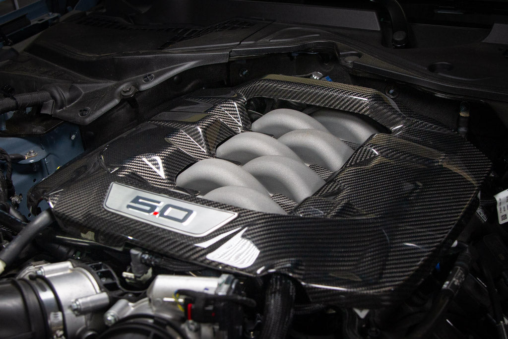 Carbon Fiber Ford Mustang S650 Engine Cover 2024 - Current-Cooling Plate-Grocery Getter Performance
