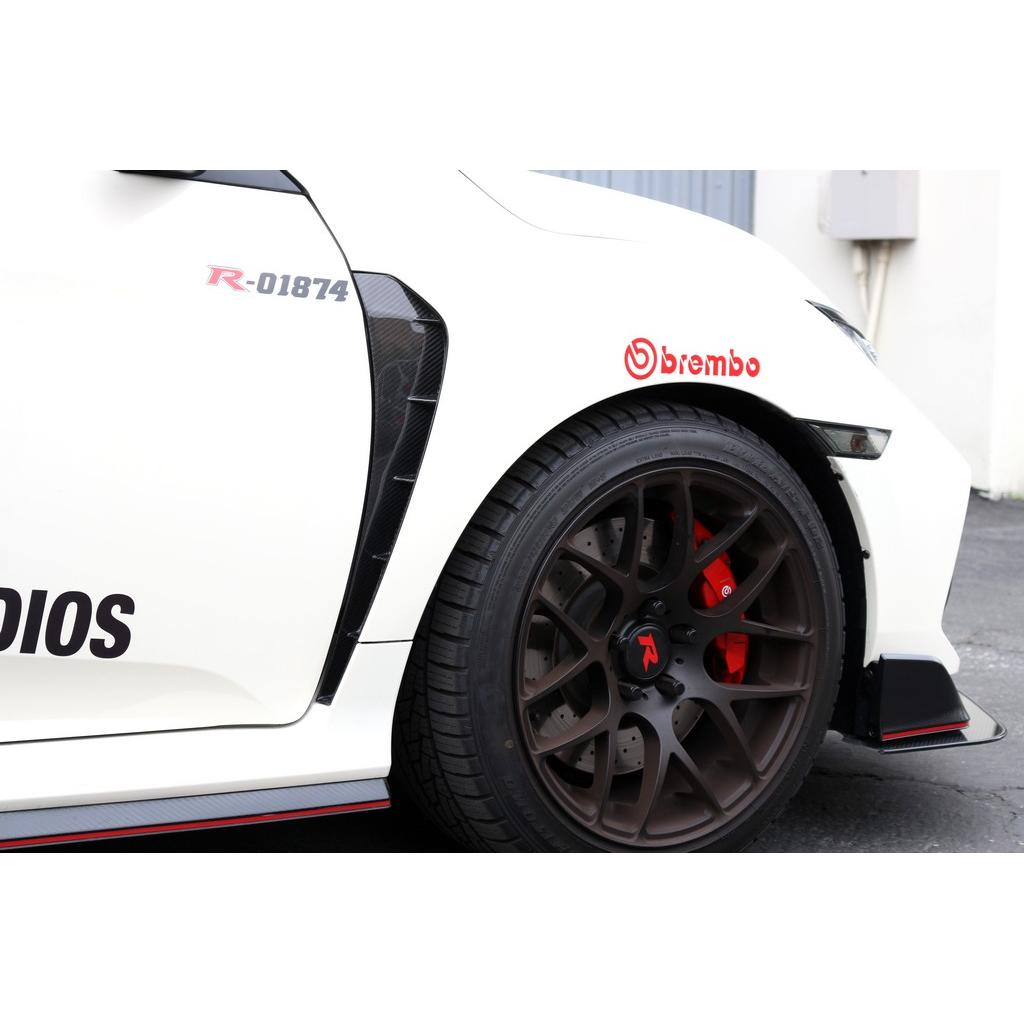 Carbon Fiber Honda FK8 Civic Type R Fender Vents 2017 - 2021-Fender Vent-Grocery Getter Performance