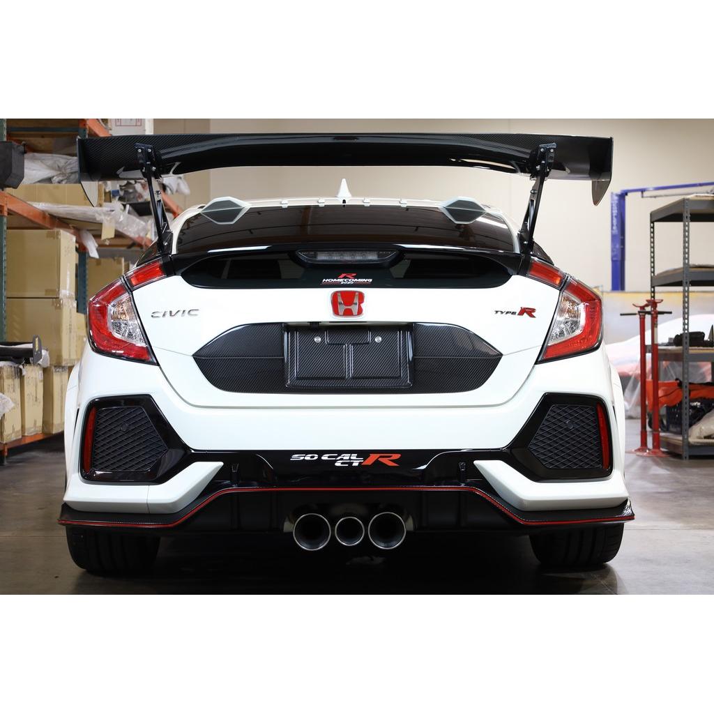 Carbon Fiber Honda FK8 Civic Type R License Plate Backing 2017 - 2021-License plate backing-Grocery Getter Performance
