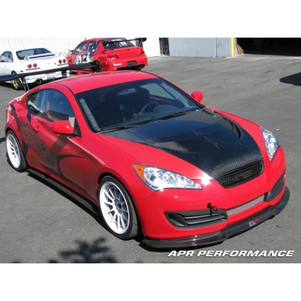 Carbon Fiber Hyundai Genesis Coupe Side Rocker Extensions/ Side Skirt 2009-2012-Side Rocker Extensions-Grocery Getter Performance