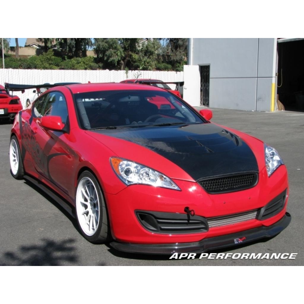 Carbon Fiber Hyundai Genesis Coupe Side Rocker Extensions/ Side Skirt 2009-2012-Side Rocker Extensions-Grocery Getter Performance