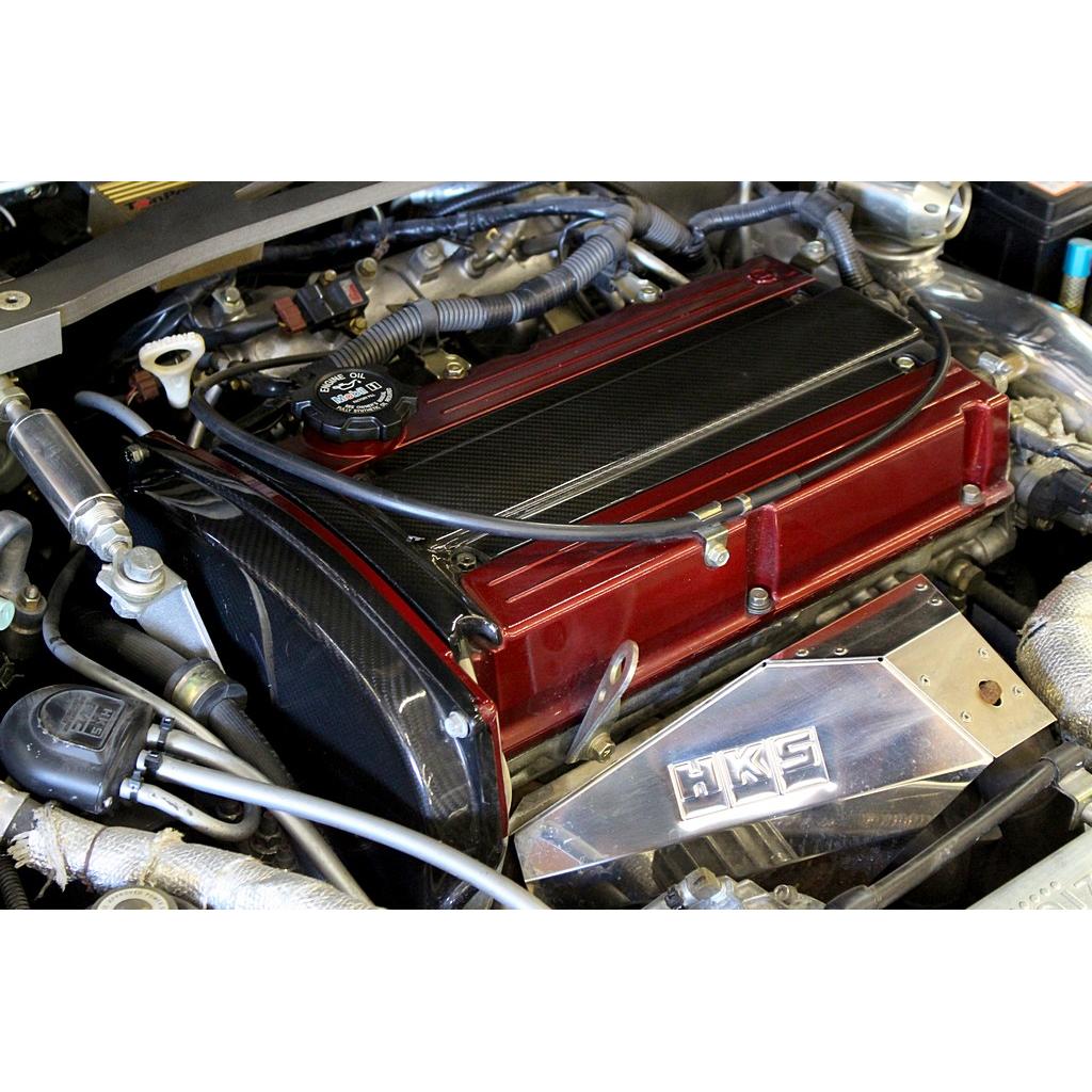 Carbon Fiber Mitsubishi Evolution 8 / 9 (Evo 8,9) Spark Plug Cover 2003-2007-Engine Bay Enhancement-Grocery Getter Performance