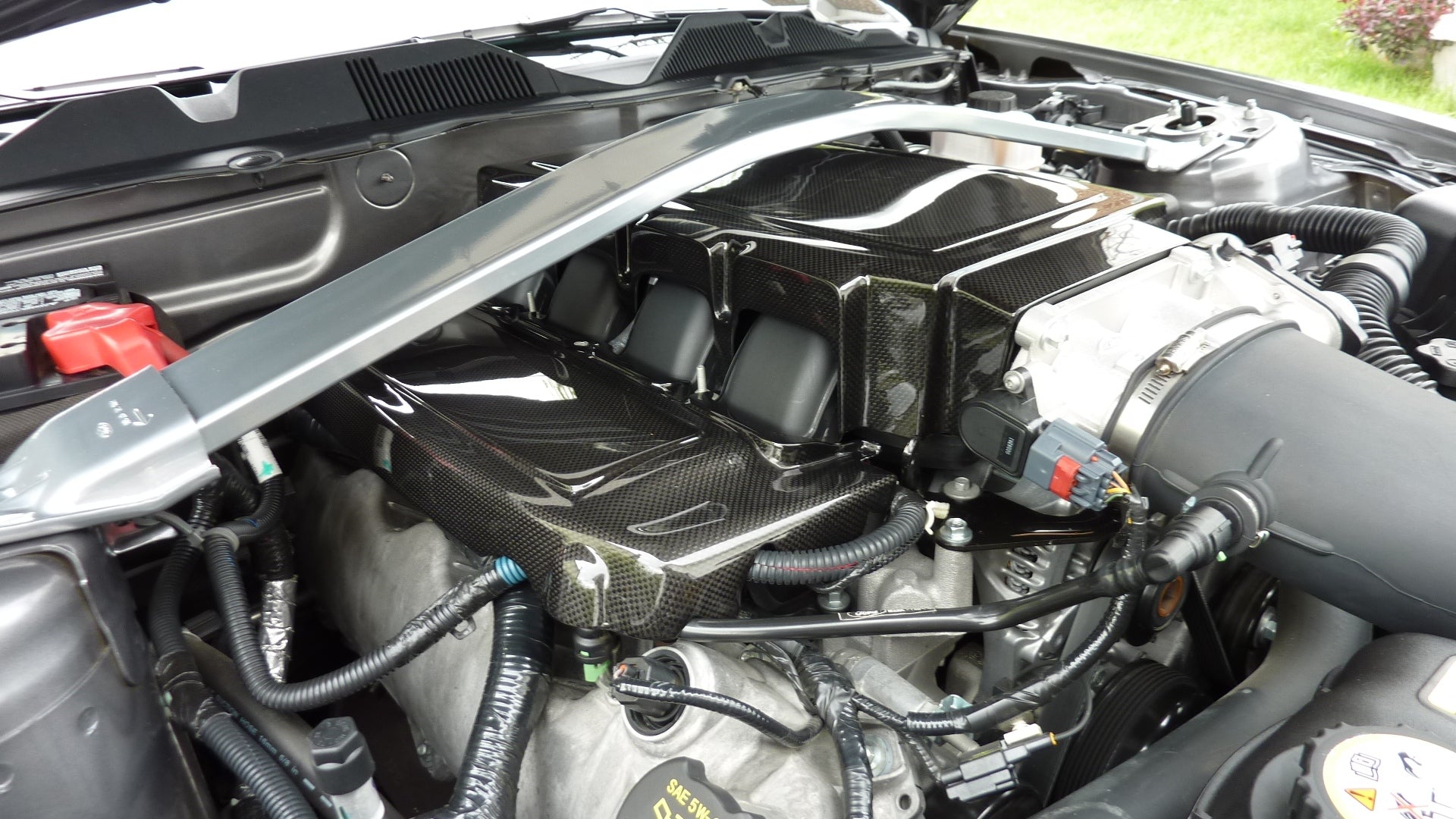 Carbon Fiber Mustang Fuel Rail Covers 2005-2010-Engine Bay Enhancement-Grocery Getter Performance