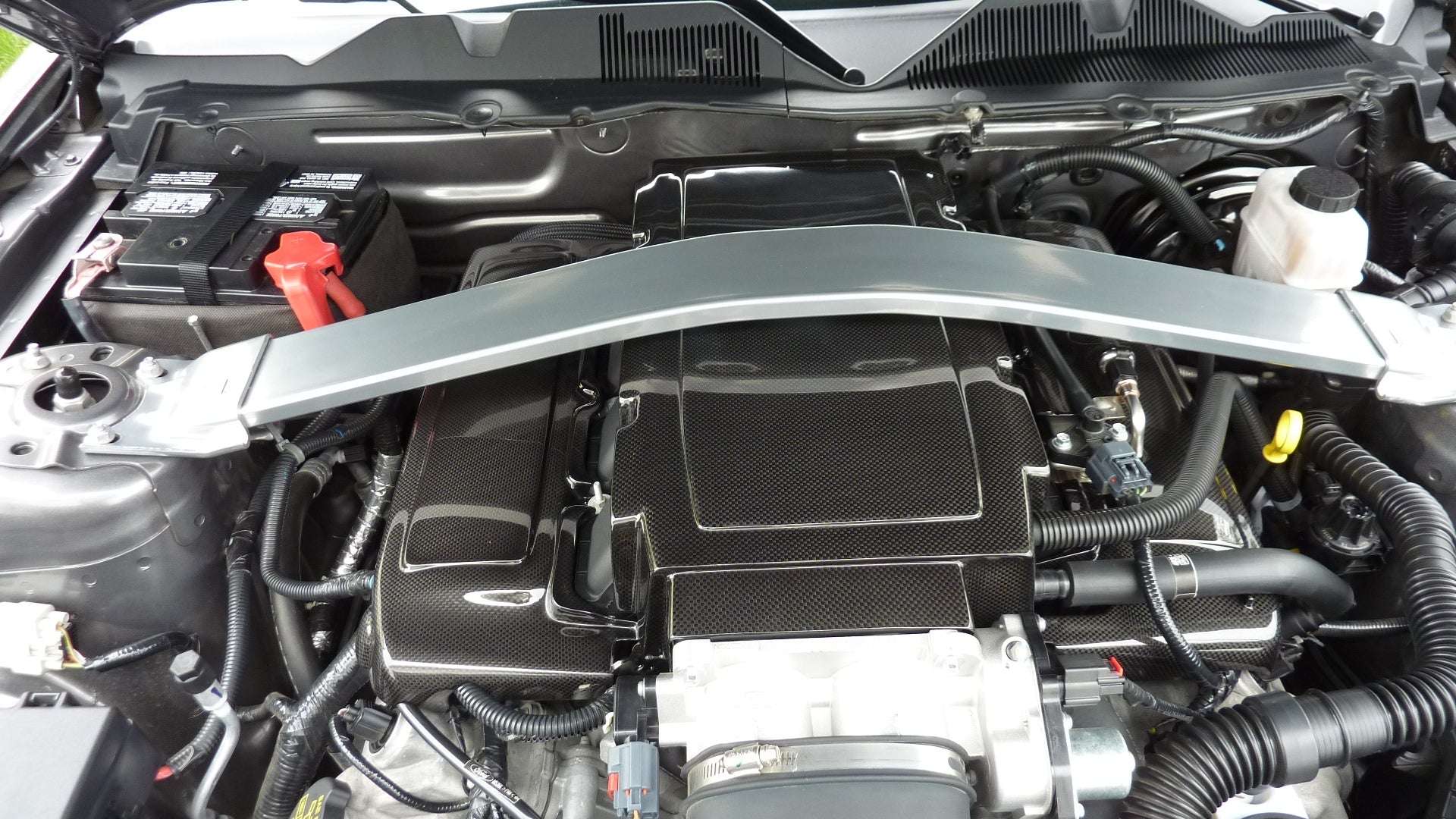 Carbon Fiber Mustang Fuel Rail Covers 2005-2010-Engine Bay Enhancement-Grocery Getter Performance