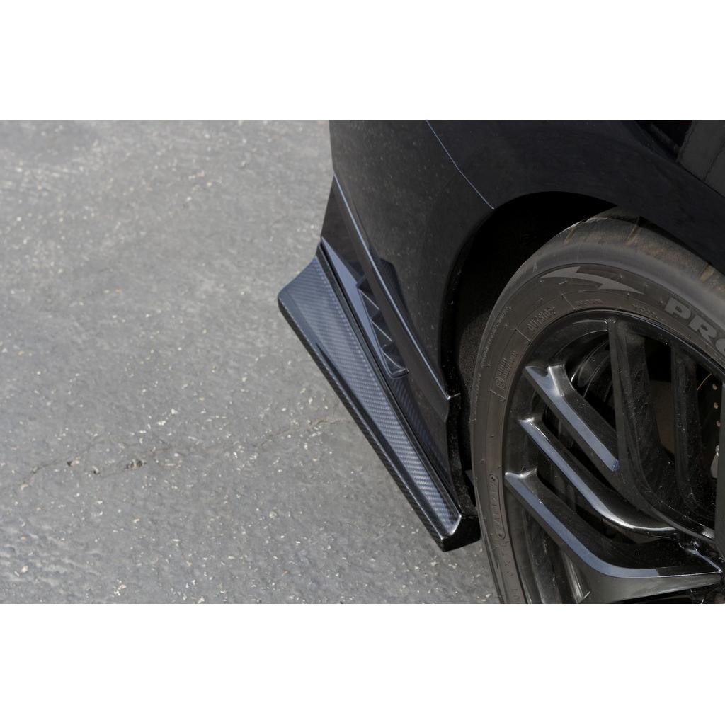 Carbon Fiber Nissan GTR-R35 Rear Bumper Skirts 2017-2022-Rear Bumper Skirts-Grocery Getter Performance