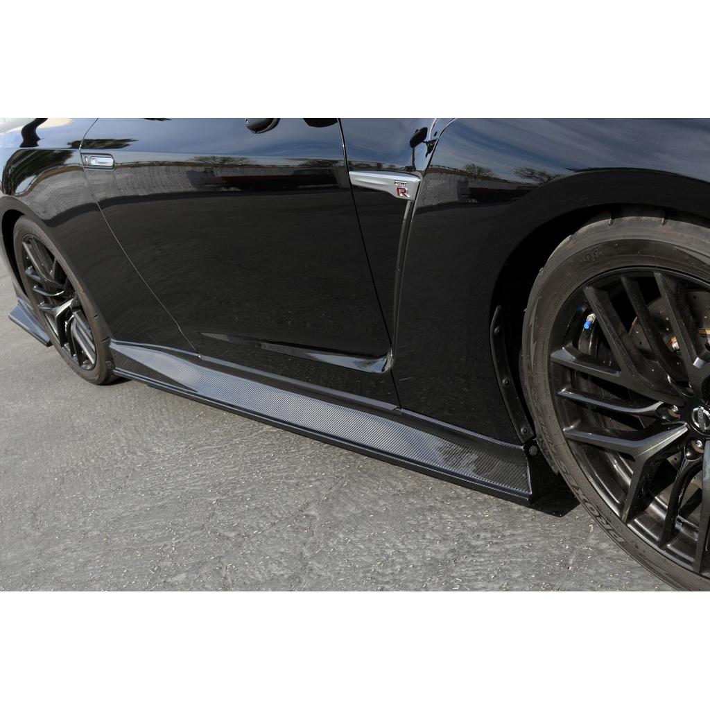 Carbon Fiber Nissan GTR R35 Side Rocker Extensions/ Side Skirt 2017-2022-Side Rocker Extensions-Grocery Getter Performance