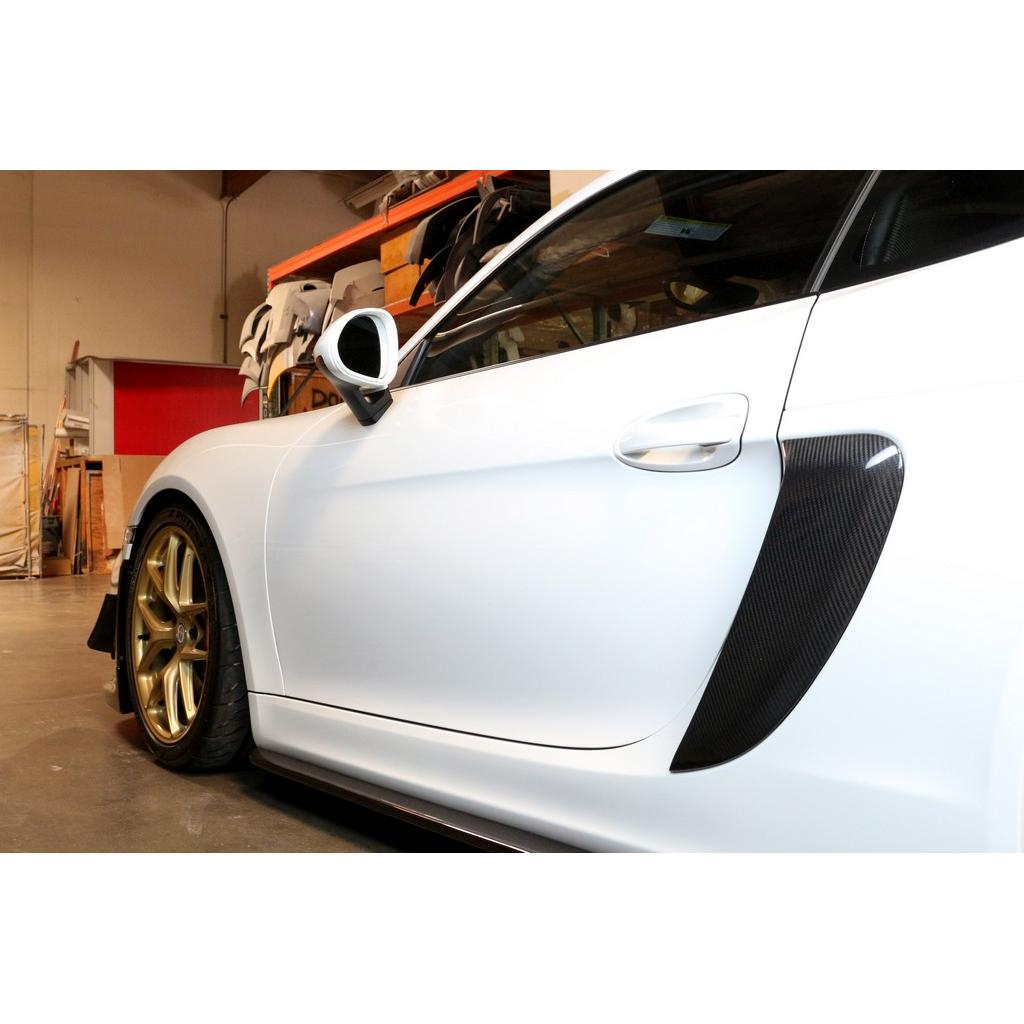 Carbon Fiber Porsche 981 Cayman GT4 Side Pod 2015-2016-Carbon Fiber Enhancement Parts-Grocery Getter Performance