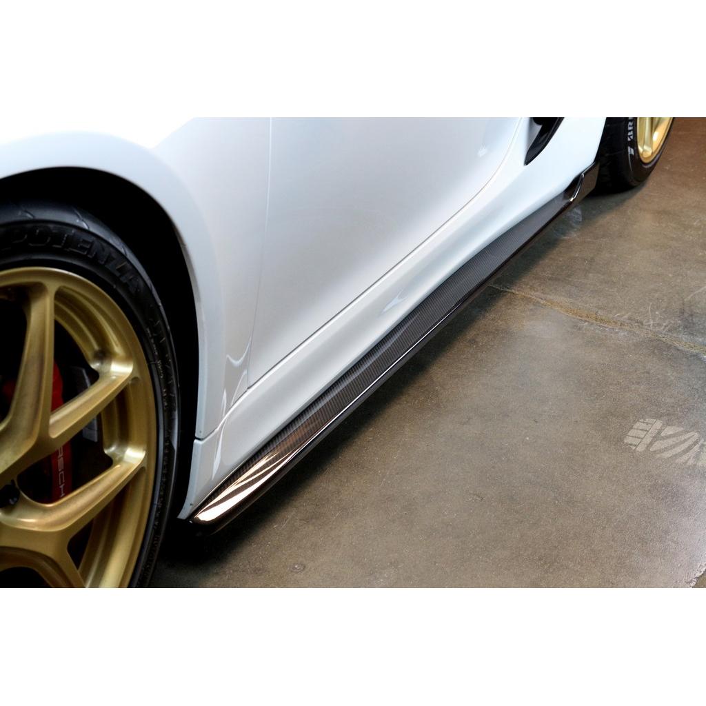 Carbon Fiber Porsche 981 Cayman GT4 Side Rocker Extensions/ Side Skirt 2015-2016-Side Rocker Extensions-Grocery Getter Performance