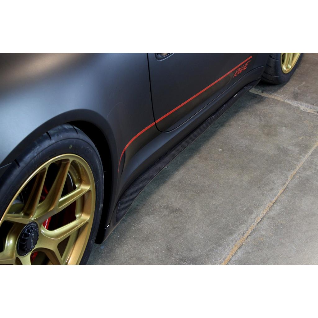 Carbon Fiber Porsche 991 GT3 Side Rocker Extensions/ Side Skirt 2013-19-Side Rocker Extensions-Grocery Getter Performance