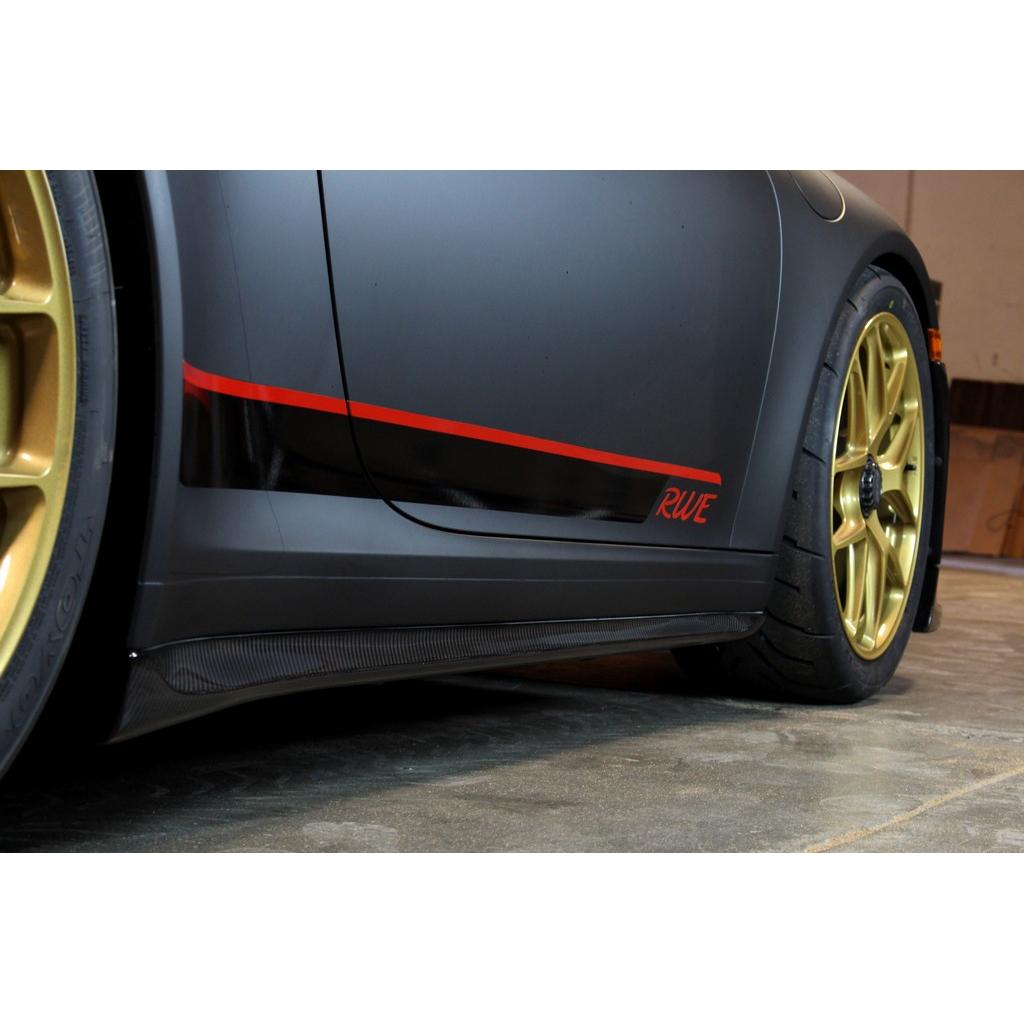 Carbon Fiber Porsche 991 GT3 Side Rocker Extensions/ Side Skirt 2013-19-Side Rocker Extensions-Grocery Getter Performance